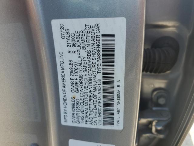 2020 HONDA ACCORD LX - 1HGCV1F13LA102168