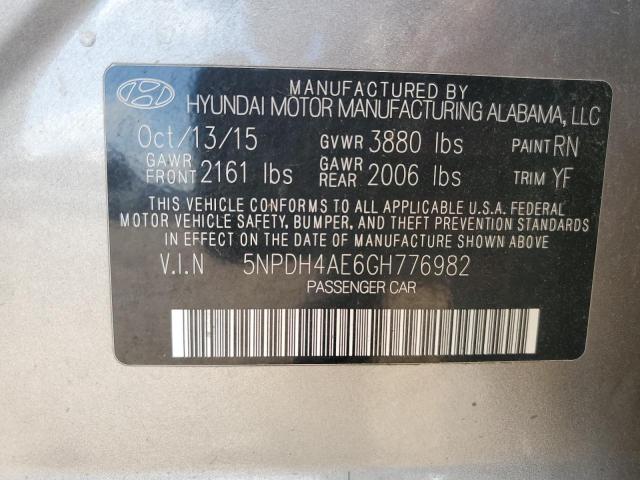 2016 HYUNDAI ELANTRA SE - 5NPDH4AE6GH776982