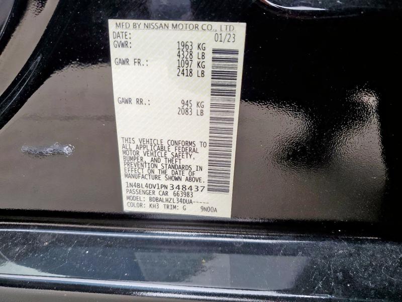 2023 NISSAN ALTIMA SV 1N4BL4DV1PN348437