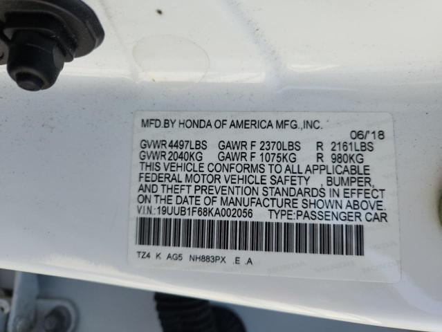 2019 ACURA TLX TECHNO 19UUB1F68KA002056