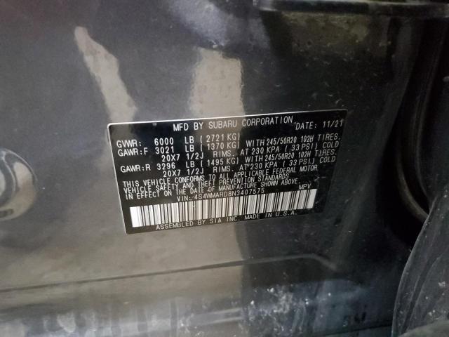 2022 SUBARU ASCENT TOU 4S4WMARD8N3407575