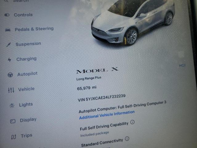 2020 TESLA MODEL X 5YJXCAE24LF232239
