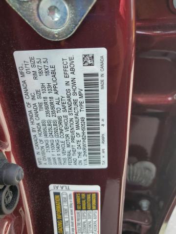 2017 HONDA CR-V EXL 2HKRW1H82HH505249
