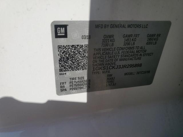 2018 GMC YUKON DENA 1GKS1CKJ3JR295898