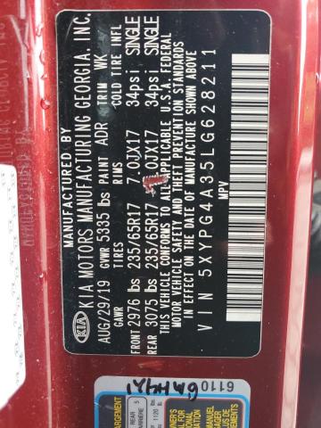 2020 KIA SORENTO L - 5XYPG4A35LG628211