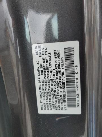2016 HONDA ODYSSEY SE 5FNRL5H38GB110204