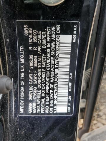 2017 HONDA CIVIC EX SHHFK7H57HU400789