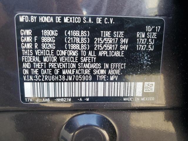 2018 HONDA HR-V LX 3CZRU6H38JM705909