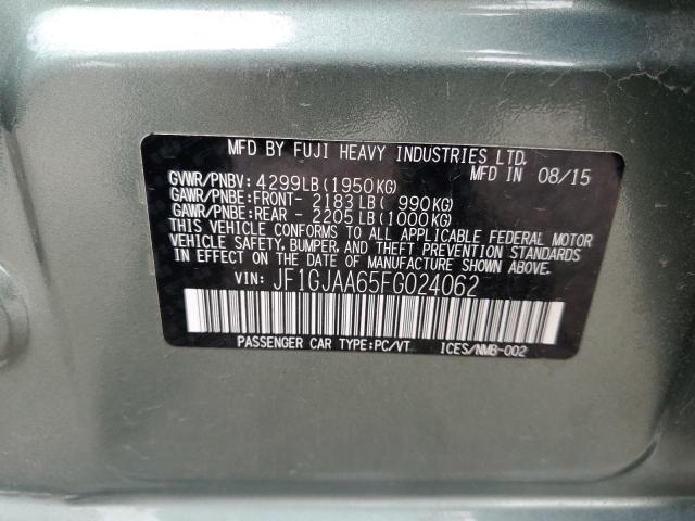 2015 SUBARU IMPREZA JF1GJAA65FG024062