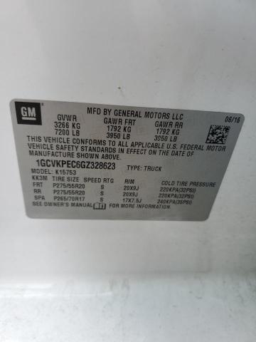 2016 CHEVROLET SILVERADO 1GCVKPEC6GZ328623