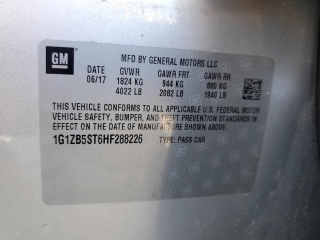 2017 CHEVROLET MALIBU LS - 1G1ZB5ST6HF288226