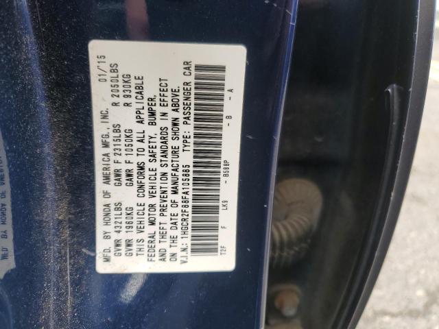 2015 HONDA ACCORD EXL - 1HGCR2F88FA105885