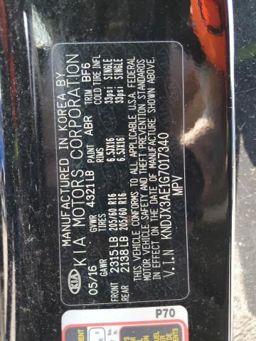 2016 KIA SOUL EV + KNDJX3AE1G7017340