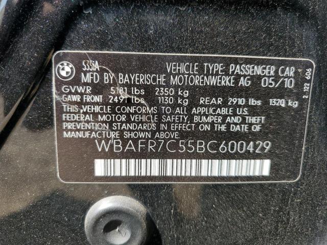 wbafr7c55bc600429 - 2011 Bmw 5 series i - #60423065