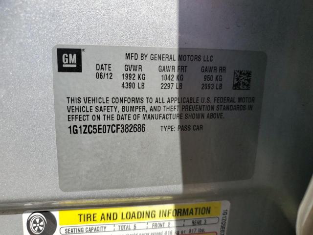 2012 CHEVROLET MALIBU 1LT - 1G1ZC5E07CF382686