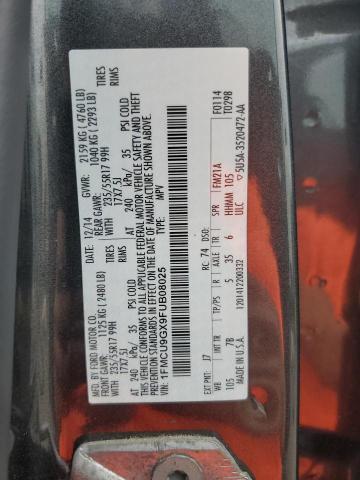 2015 FORD ESCAPE SE 1FMCU9GX9FUB08025
