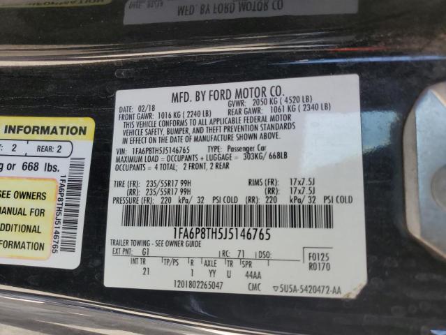 2018 FORD MUSTANG 1FA6P8TH5J5146765