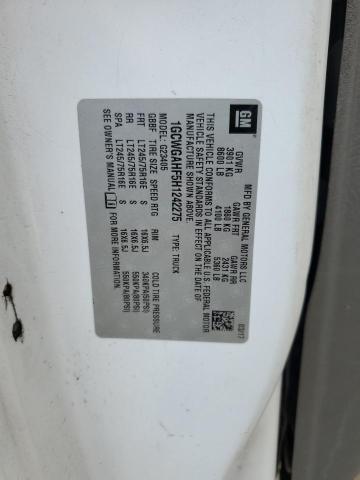 2017 CHEVROLET EXPRESS G2 - 1GCWGAHF5H1242275