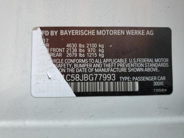 2018 BMW 430I GRAN WBA4J1C58JBG77993