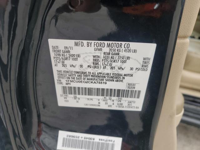 2012 FORD ESCAPE LIM #3304752918