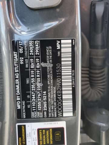 2017 MERCEDES-BENZ GLC 300 4M - WDC0G4KB2HV011530