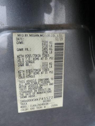 2019 NISSAN FRONTIER S - 1N6AD0ER5KN745572