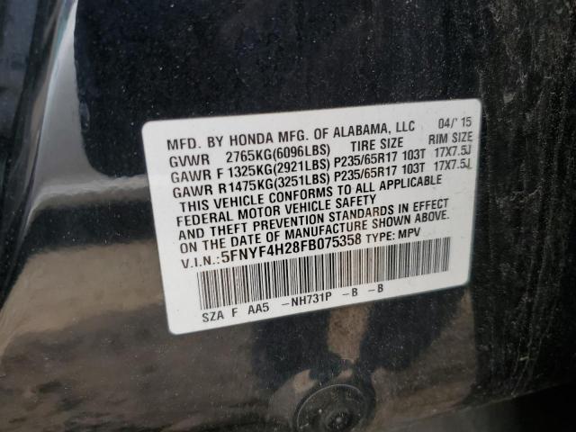 2015 HONDA PILOT LX #3291174976