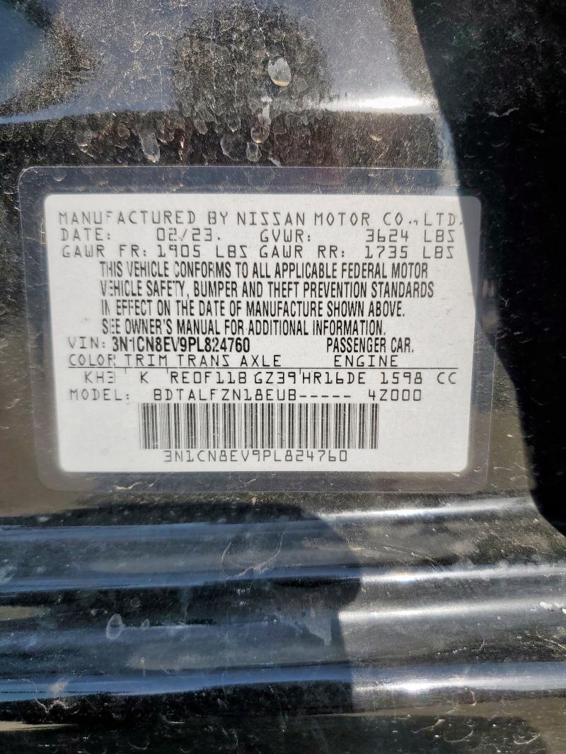 2023 NISSAN VERSA SV 3N1CN8EV9PL824760