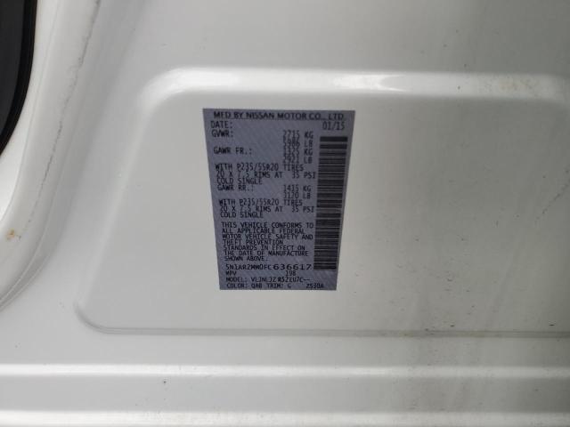 2015 NISSAN PATHFINDER - 5N1AR2MM0FC636617