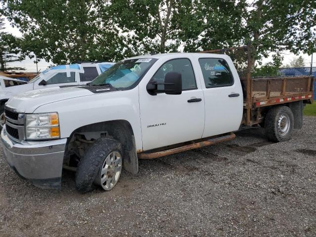 CHEVROLET SILVERADO 2013 white  flexible fuel 1GC4KZCG3DF100962 photo #1