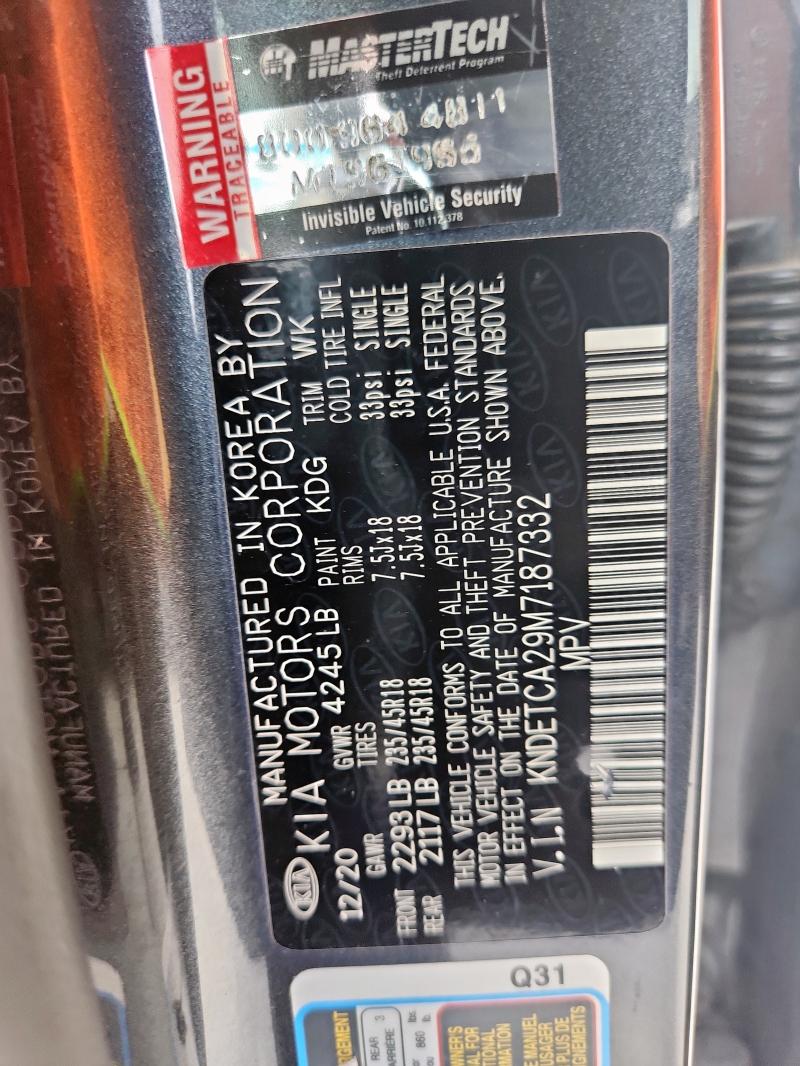 2021 KIA SELTOS SX KNDETCA29M7187332