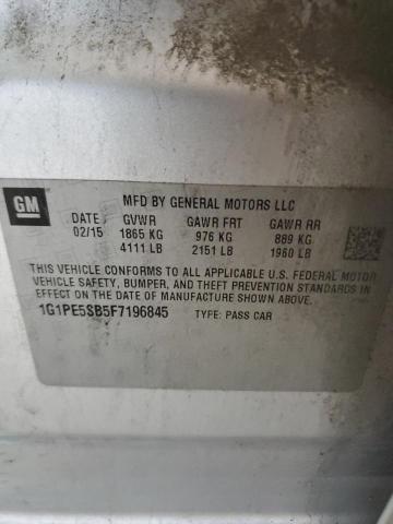 2015 CHEVROLET CRUZE LT - 1G1PE5SB5F7196845