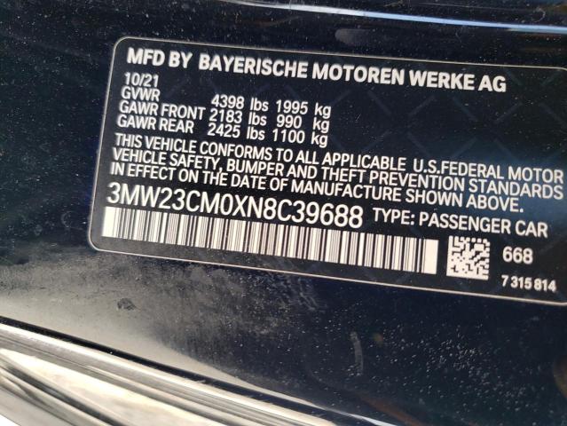 2022 BMW 230I 3MW23CM0XN8C39688