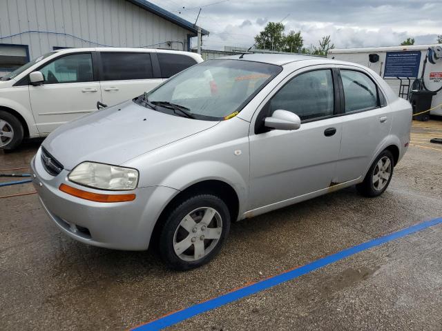 CHEVROLET AVEO BASE 2006 silver  gas KL1TD566X6B554368 photo #1