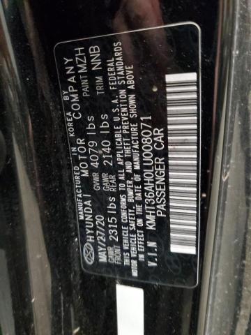 2020 HYUNDAI VELOSTER N KMHT36AH0LU008071