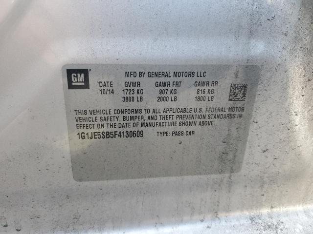 2015 CHEVROLET SONIC LTZ 1G1JE5SB5F4130609