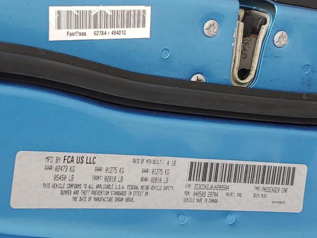 2018 DODGE CHARGER R/ - 2C3CDXGJ0JH289584