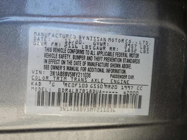 2021 NISSAN SENTRA S 3N1AB8BV5MY211036