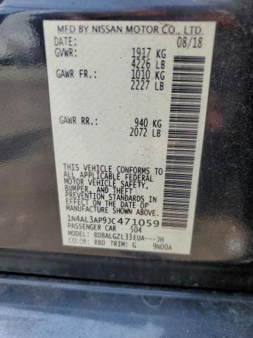 2018 NISSAN ALTIMA 2.5 1N4AL3AP9JC471059