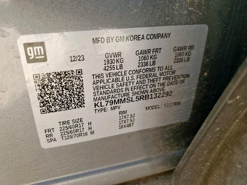 2024 CHEVROLET TRAILBLAZE KL79MMSL5RB132292