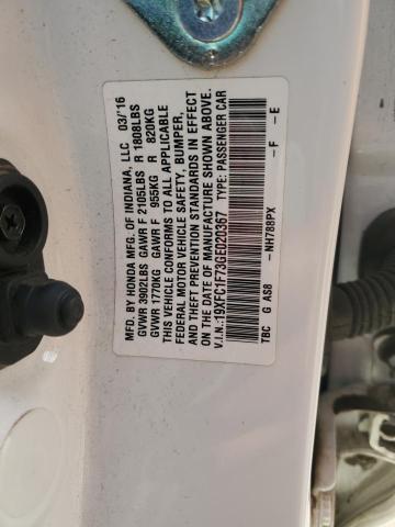 2016 HONDA CIVIC EXL - 19XFC1F73GE020367
