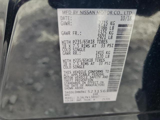 2019 INFINITI QX60 LUXE 5N1DL0MN9KC523156