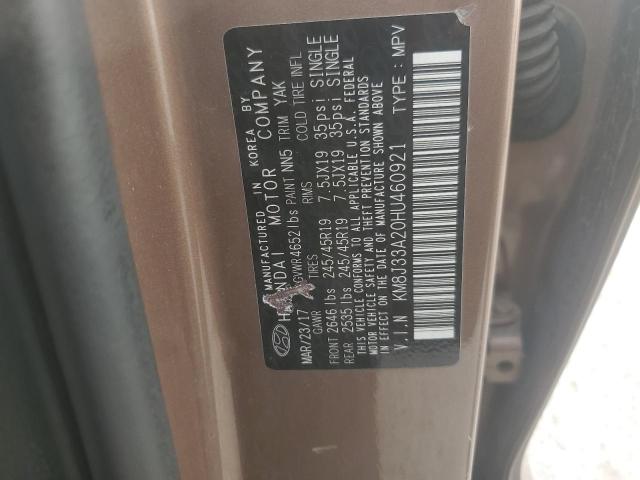 2017 HYUNDAI TUCSON LIM - KM8J33A20HU460921