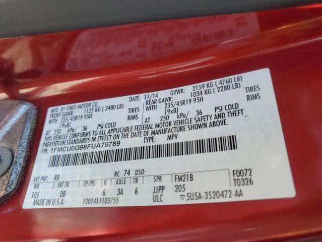 2015 FORD ESCAPE SE - 1FMCU0G98FUA79789