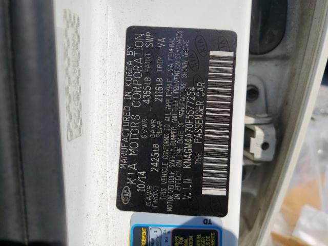 2015 KIA OPTIMA LX KNAGM4A70F5577254