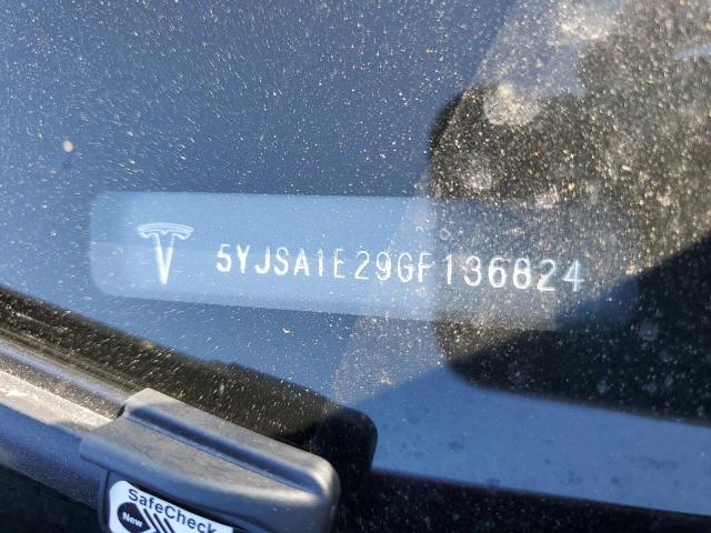 2016 TESLA MODEL S - 5YJSA1E29GF136824