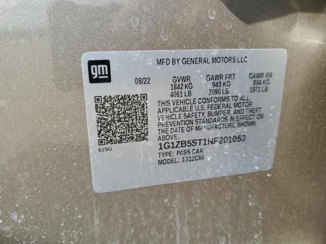 2022 CHEVROLET MALIBU LS 1G1ZB5ST1NF201053