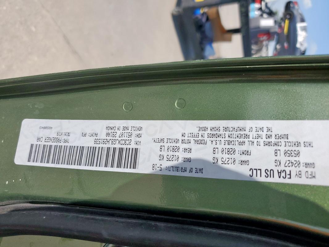 2018 DODGE CHARGER GT 2C3CDXJG9JH291539