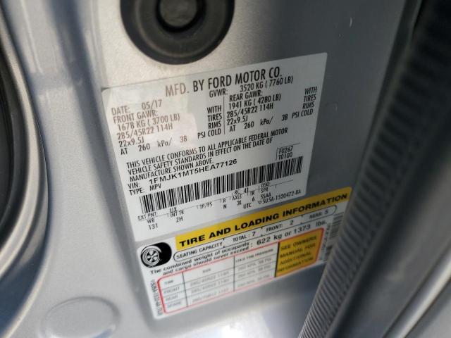 2017 FORD EXPEDITION - 1FMJK1MT5HEA77126