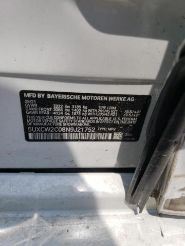 2022 BMW X7 XDRIVE4 5UXCW2C08N9J21752